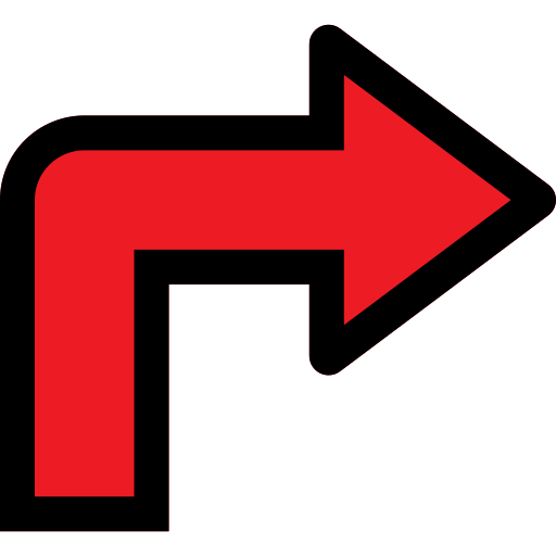 Turn right Generic Outline Color icon