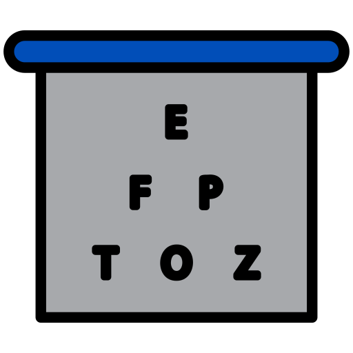 gráfico de snellen icono gratis