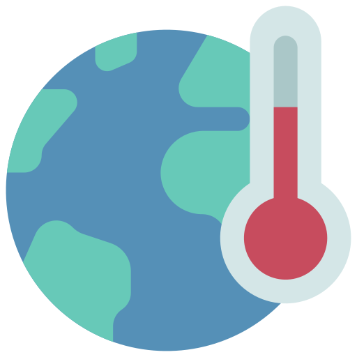 Global warming Juicy Fish Flat icon