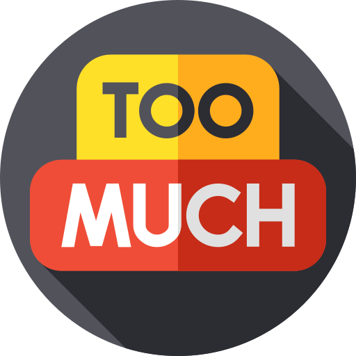 zu viel kostenlos Icon zu viel kostenlos Icon