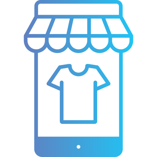 Online shopping Generic Outline Gradient icon