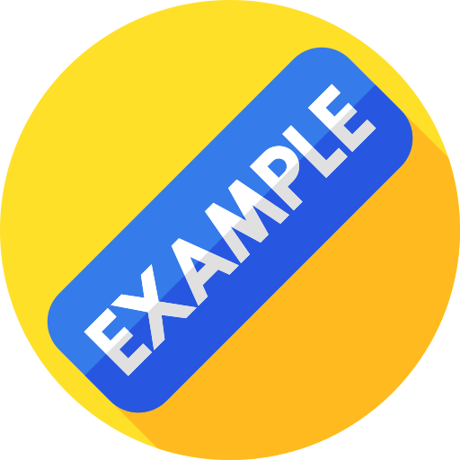 Example Flat Circular Flat Icon