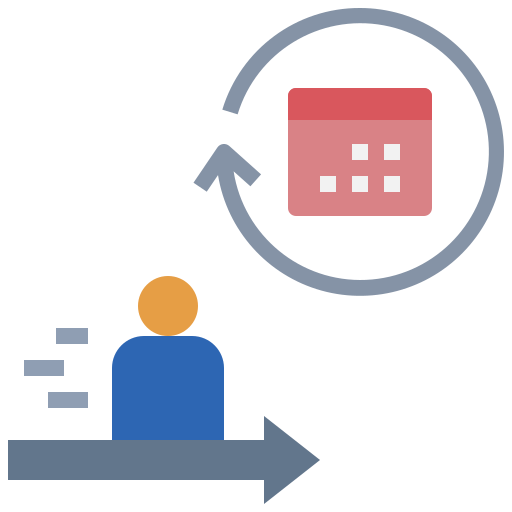 planificación a largo plazo icono gratis