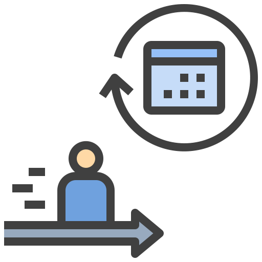 planificación a largo plazo icono gratis