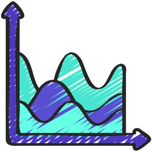 Wave chart free icon Wave chart free icon