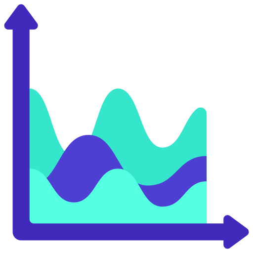 gráfico de ondas icono gratis