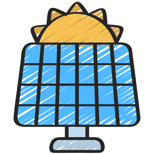 energía solar icono gratis