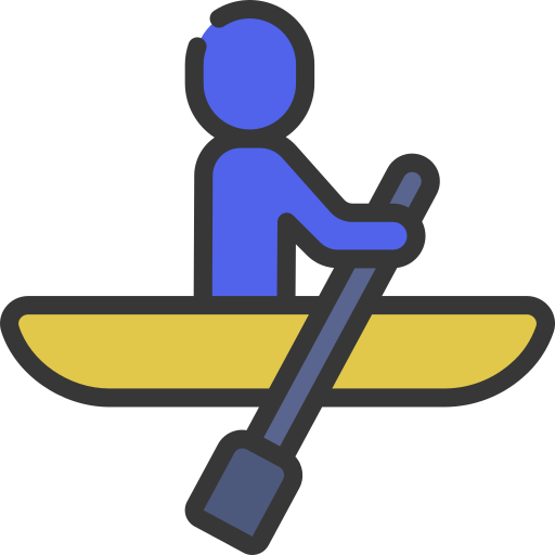 Canoeing Juicy Fish Soft-fill icon