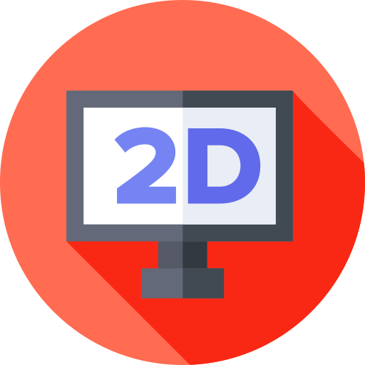 2d Flat Circular Flat icon