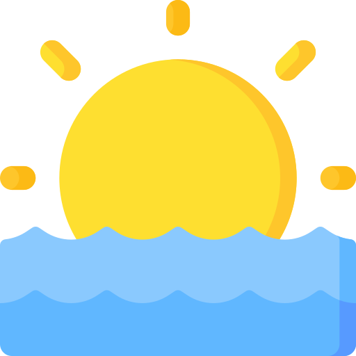 puesta de sol icono gratis