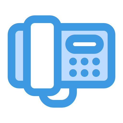 Telephone Generic Blue icon