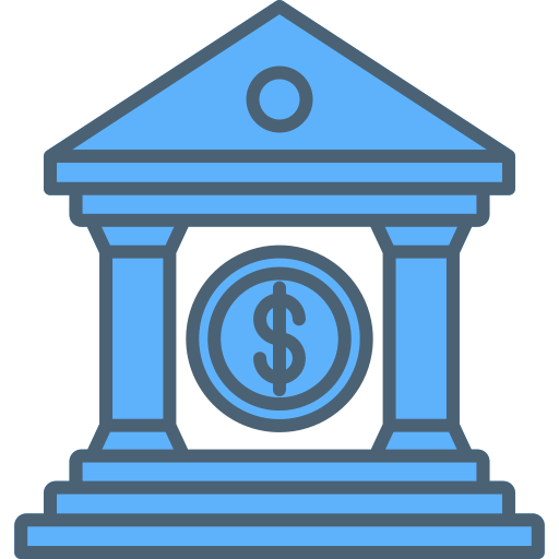 Bank Generic Blue icon