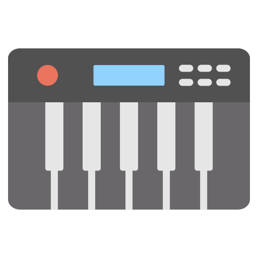 teclado electrónico icono gratis