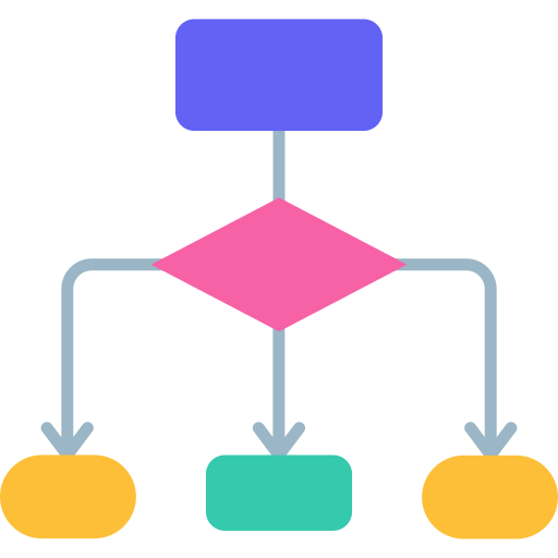 diagrama de flujo icono gratis