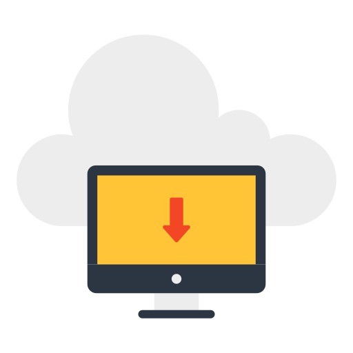 téléchargement en nuage Icône gratuit