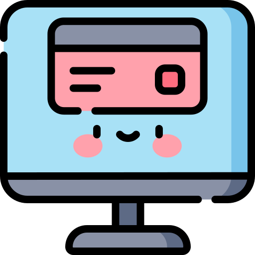 Online payment Kawaii Lineal color icon