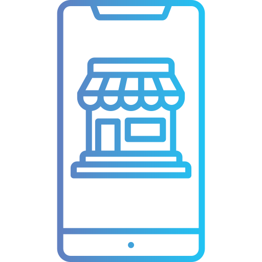 las compras en línea icono gratis