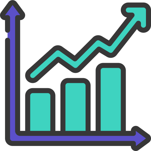 gráfico de barras icono gratis