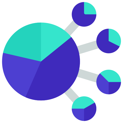 gráficos circulares icono gratis