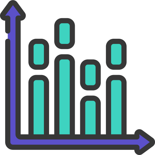 gráfico de barras icono gratis