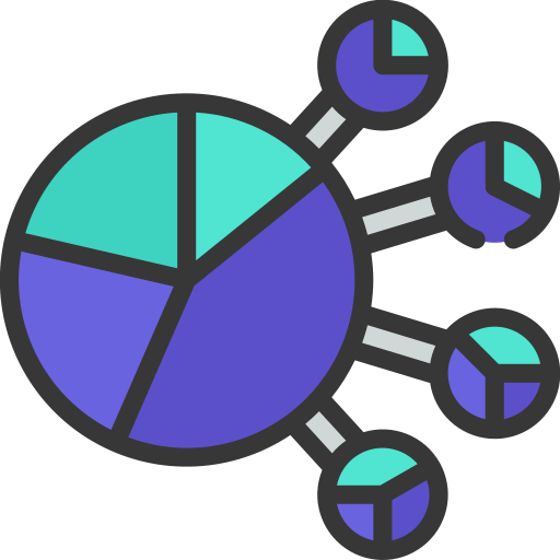 gráficos circulares icono gratis