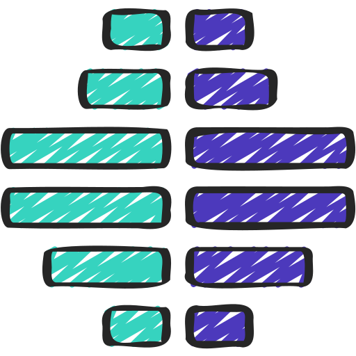 gráfico de barras icono gratis