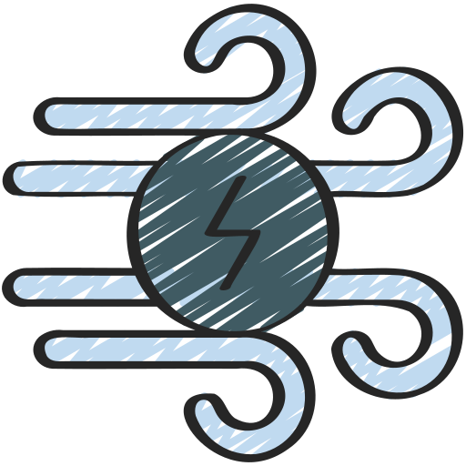 energía eólica icono gratis