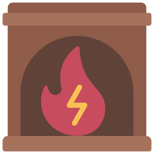 fuego eléctrico icono gratis