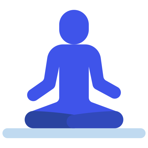 Meditation Juicy Fish Flat icon