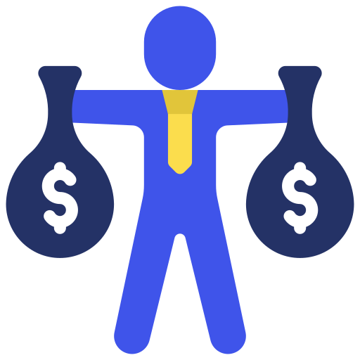 bolsas de dinero icono gratis