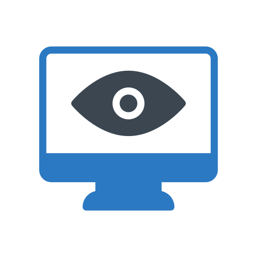 Eye test Generic Blue icon