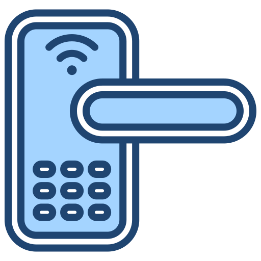 puerta inteligente icono gratis