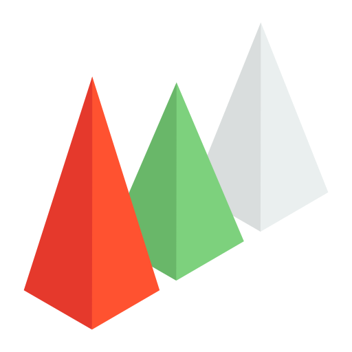 Area graph Generic Isometric icon