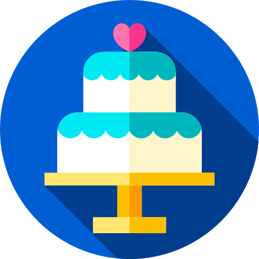 pastel de boda icono gratis