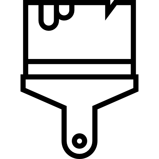 cepillo de pintura icono gratis