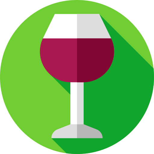 Wine Flat Circular Flat icon