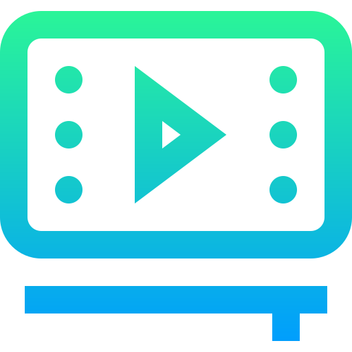 reproductor de video icono gratis