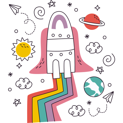 Rocket free sticker Rocket free sticker