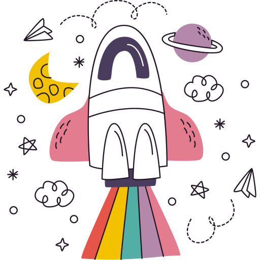 Rocket free sticker Rocket free sticker