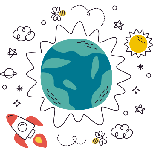 planet earth from space clipart