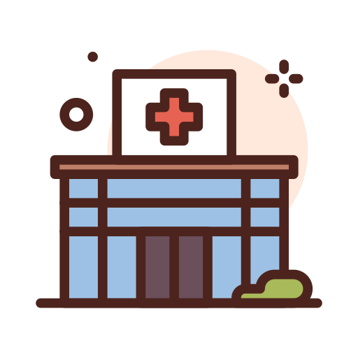 centro médico icono gratis