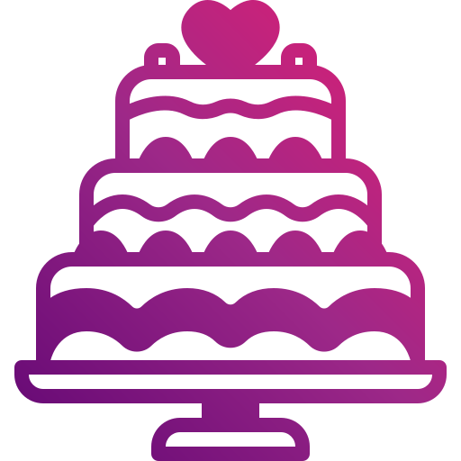 pastel de bodas icono gratis