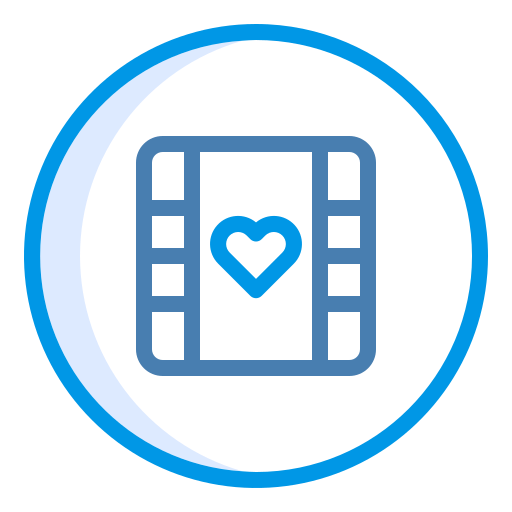 película romántica icono gratis