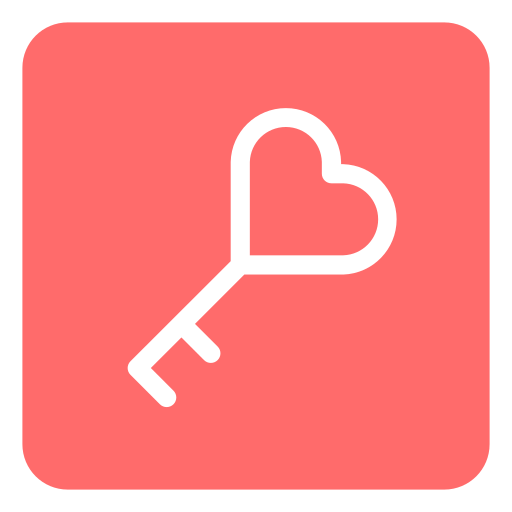 llave de amor icono gratis