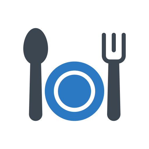 Cutlery Generic Blue icon