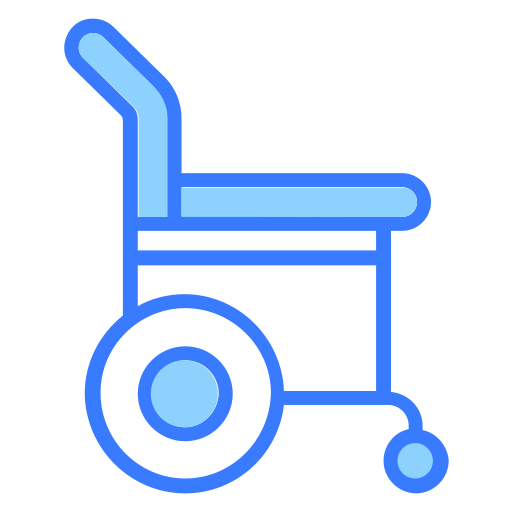 바퀴 달린 의자 무료 아이콘