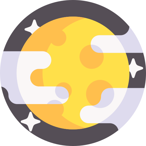 luna llena icono gratis