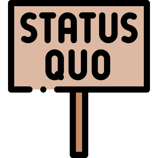 Status quo Detailed Rounded Lineal color icon