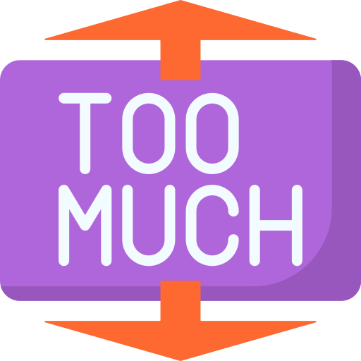 zu viel kostenlos Icon zu viel kostenlos Icon