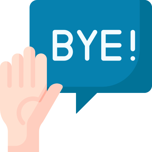 Goodbye - Free communications icons